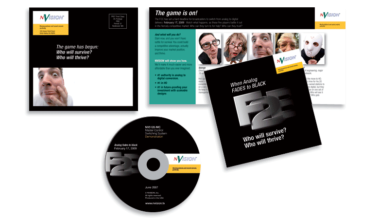fade-to-black direct mail